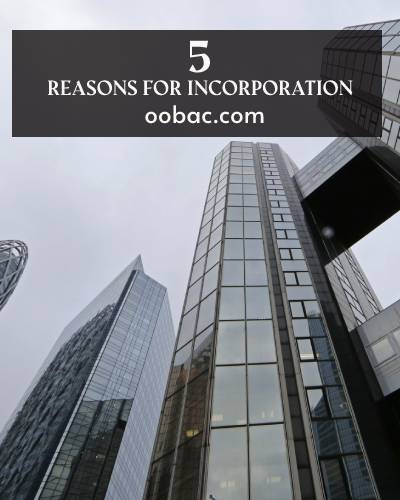 5 reasons for incorporation